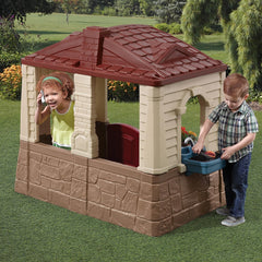 Step2 Neat & Tidy 2 Cottage Pretend Kitchen & Storage Playhouse for Kids