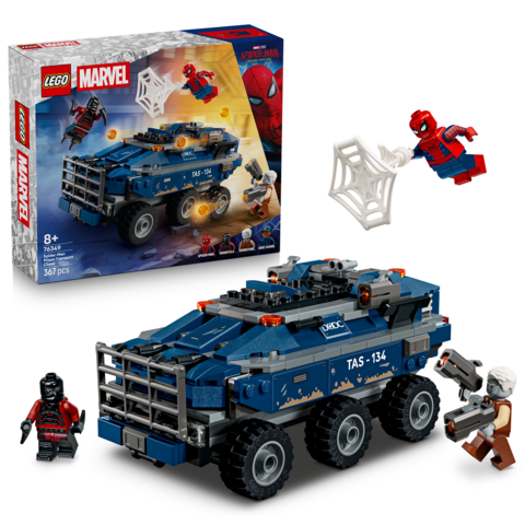 Lego Marvel Spider-Man Prison Transport Chase Building Set