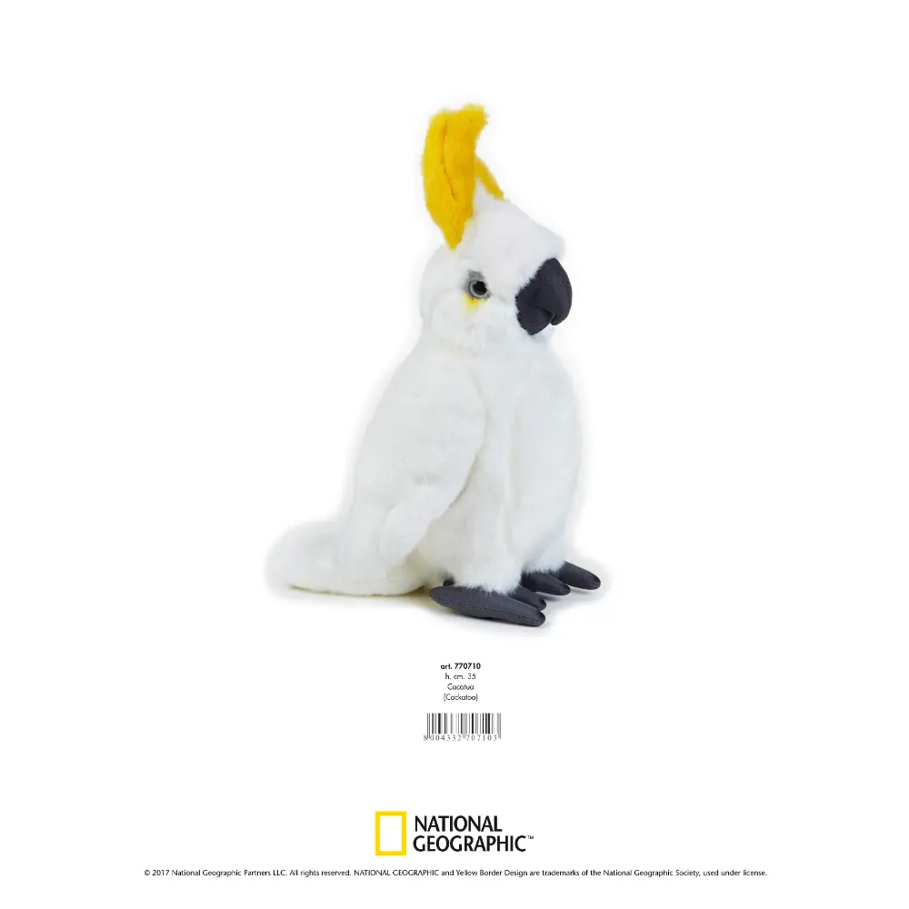ببغاء كوكاتو قطيفة National Geographic - ١٠ بوصات