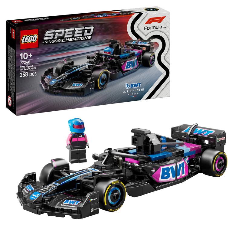 Lego Speed Champions BWT Alpine F١ Team A٥٢٤ Race سيارة مجموعة بناء ٢٥٨ قطعة