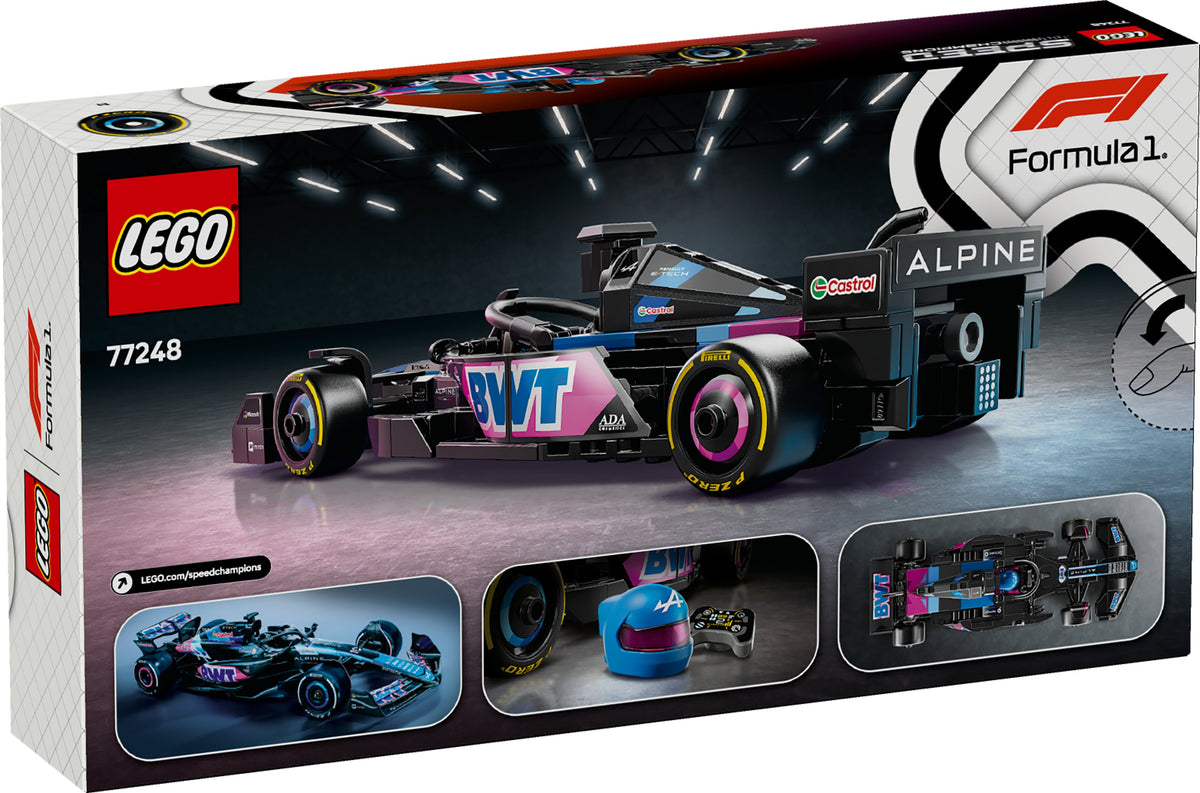 Lego Speed Champions BWT Alpine F١ Team A٥٢٤ Race سيارة مجموعة بناء ٢٥٨ قطعة