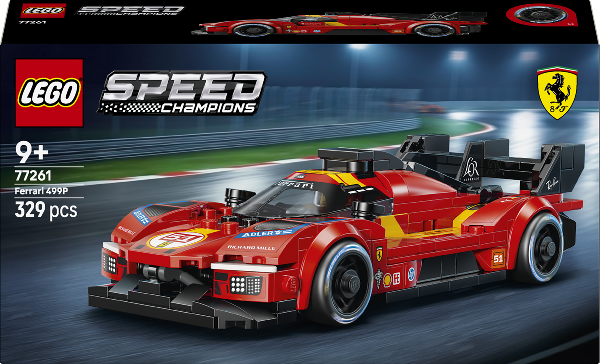 Lego Speed Champions Ferrari ٤٩٩P Race سيارة ٧٧٢٦١ مجموعة بناء