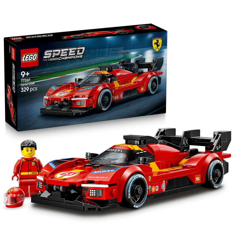 Lego Speed Champions Ferrari ٤٩٩P Race سيارة ٧٧٢٦١ مجموعة بناء