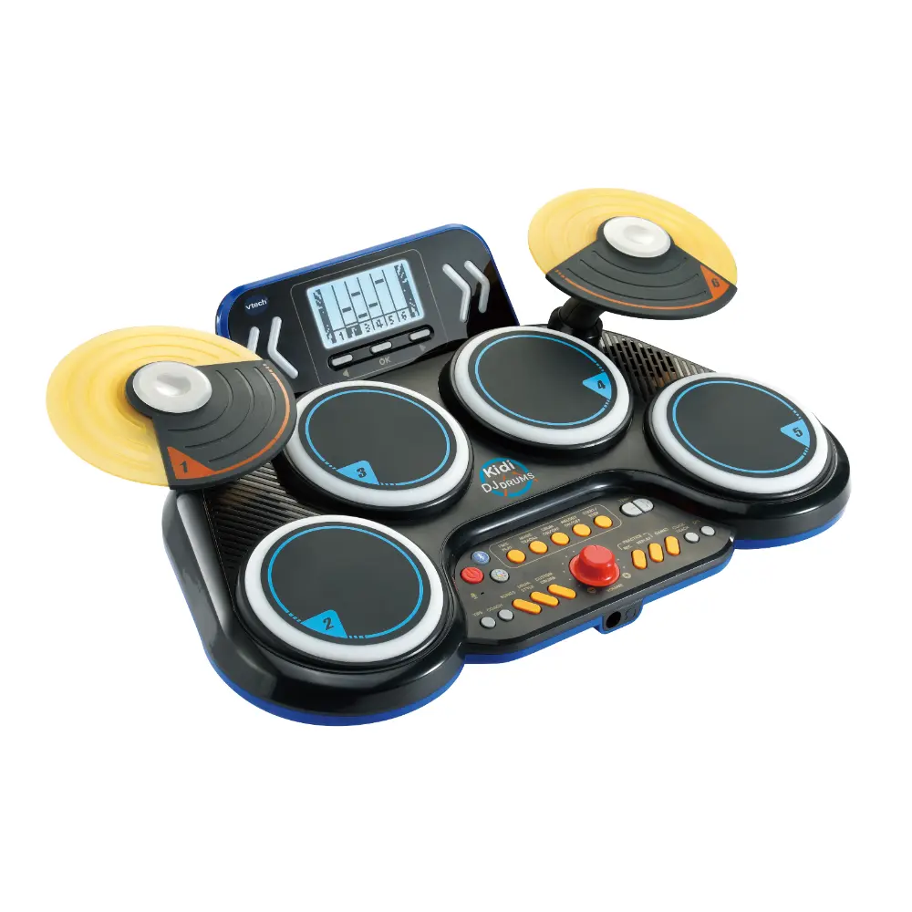 VTech Kidi DJ Drums - Electronic Drums with Light Effects and Learning Mode - For Children