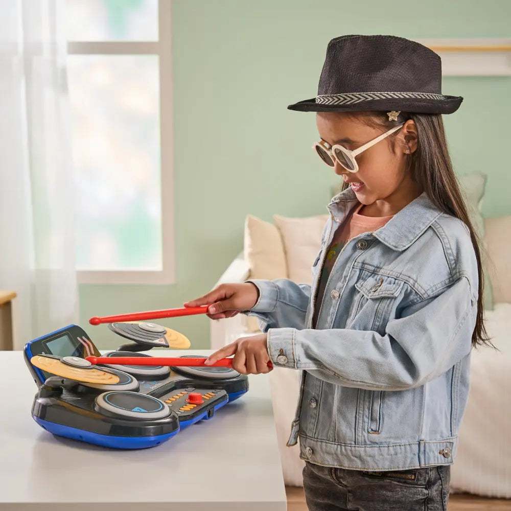 VTech Kidi DJ Drums - Electronic Drums with Light Effects and Learning Mode - For Children