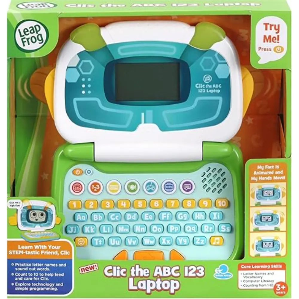 Leapfrog Click The Abc & 123 Laptop Battery Operated