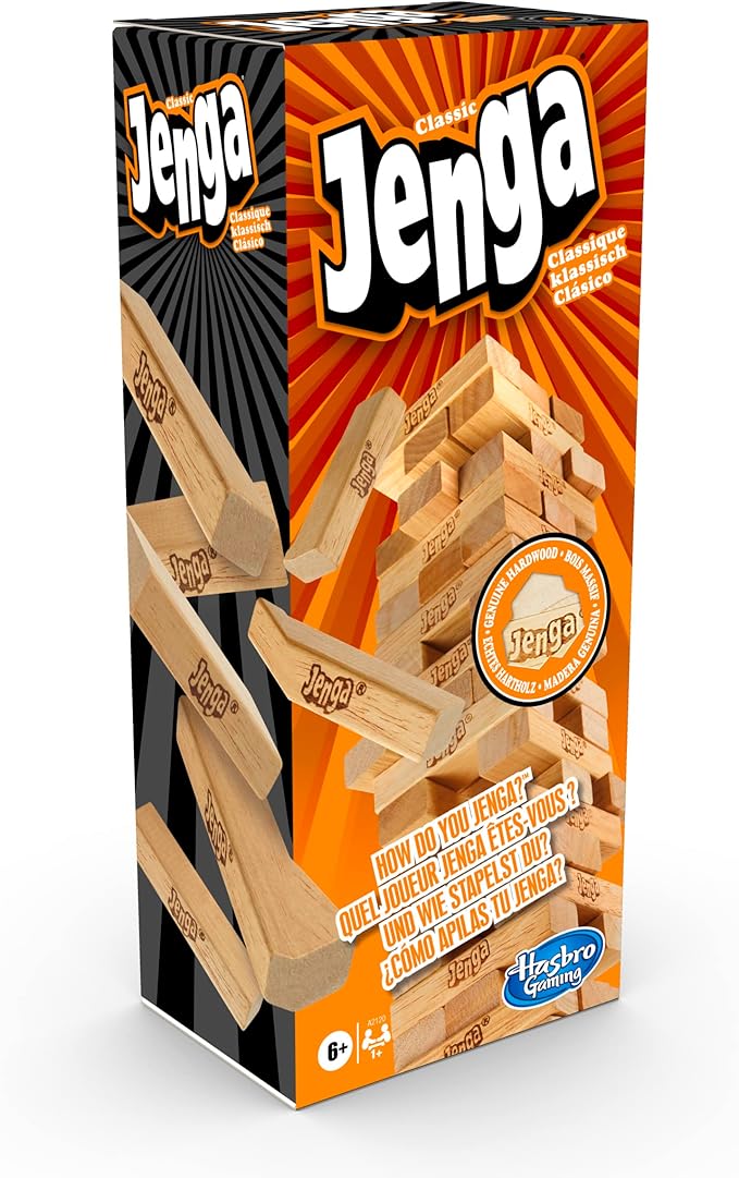 Hasbro Jenga Classic Wooden Block Stacking Game