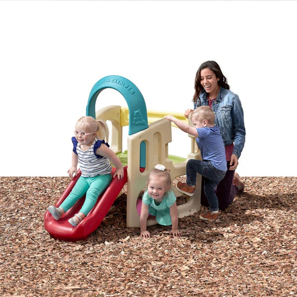 Step2 Panda Climber - Kids Playset with Slide, Tunnel, and Crawl Features