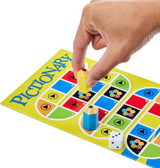 Pictionary Board Game by Mattel Games - Family Party Game with Erasable Boards & Timer