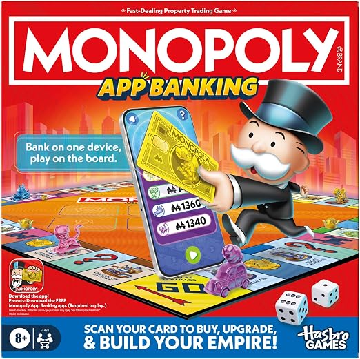Hasbro Monopoly App Banking Family Board Game