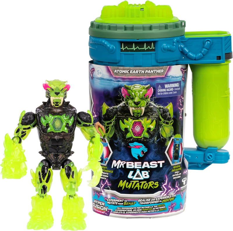 MrBeast Lab Mutators Rock Panther Action Figures