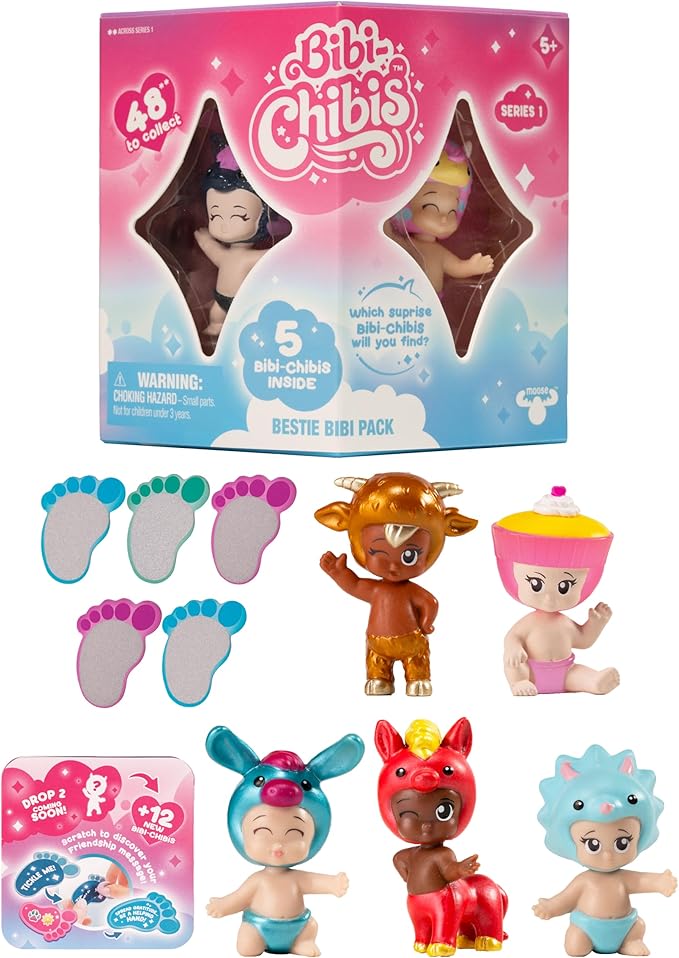 Bibi Chibis Bestie Collectible Toys 5 Pack