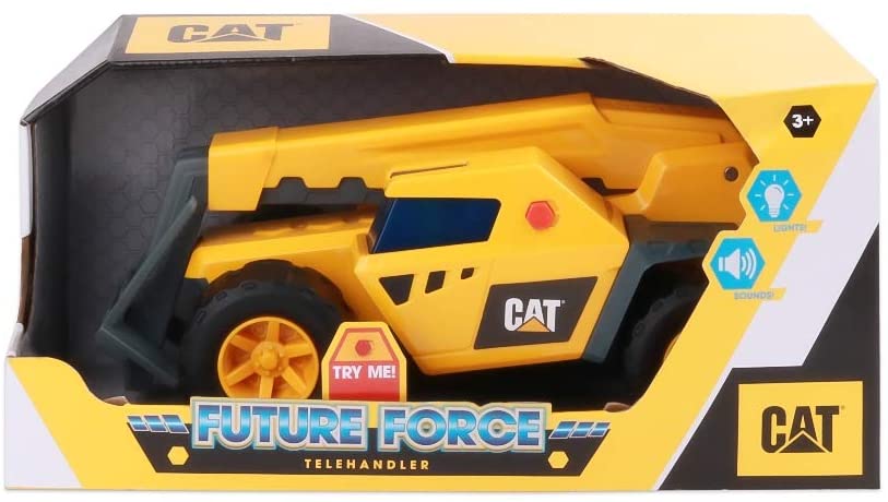 شاحنة تفريغ CAT Future Force مقاس ١١ بوصة مع أضواء وأصوات - تصاميم متنوعة، اختيار عشوائي