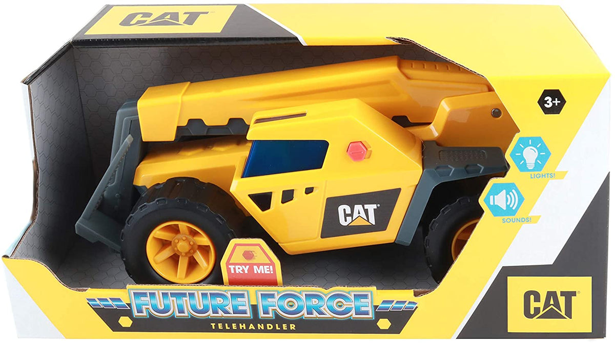 شاحنة تفريغ CAT Future Force مقاس ١١ بوصة مع أضواء وأصوات - تصاميم متنوعة، اختيار عشوائي