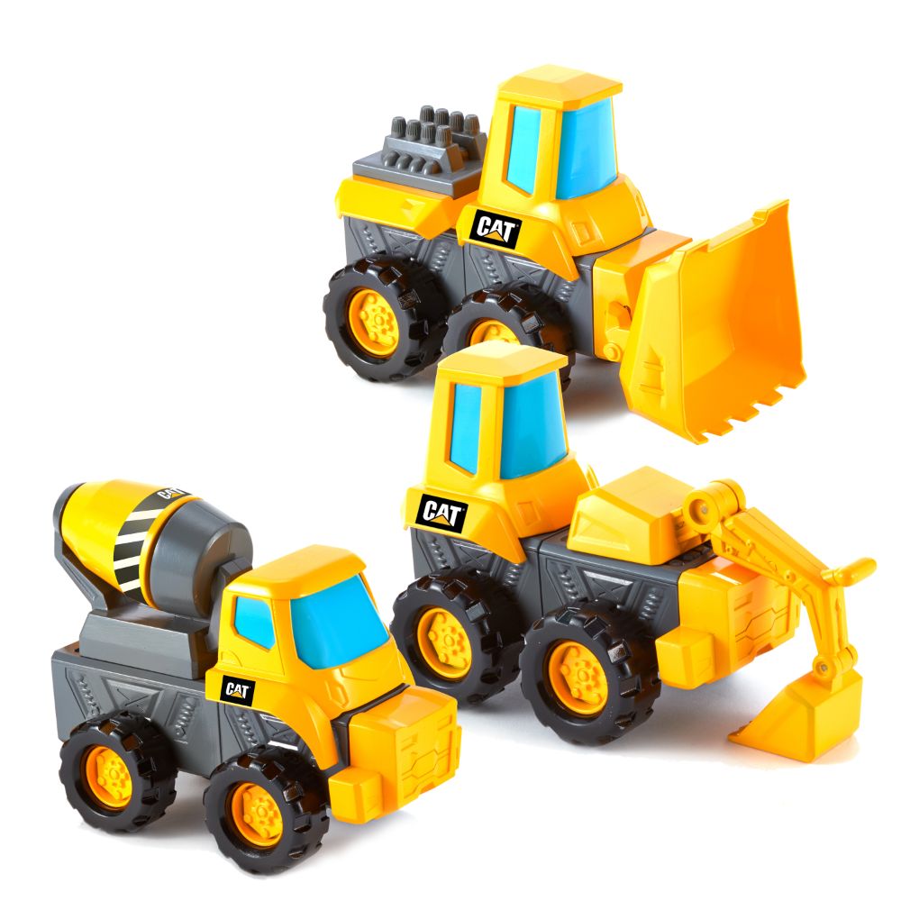 Cat Mix And Match Fleet 3 Pack 6 Inch