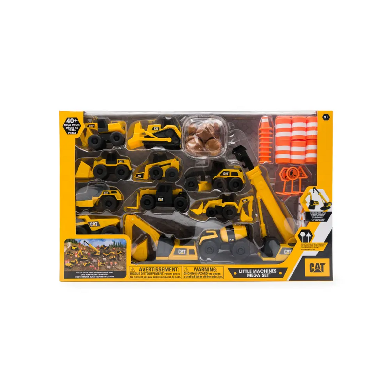 مرائب ومجموعات لعب المركبات - CAT Little Machines Mega طقم