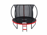 Mountpeak Pumpkin Trampoline with Ladder - Black & Red, 8ft