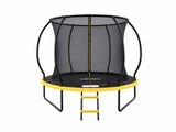 Mountpeak Pumpkin Trampoline with Ladder - Black & Yellow, 8ft