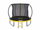 Mountpeak Pumpkin Trampoline with Ladder - Black & Yellow, 8ft