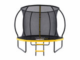 Mountpeak Pumpkin Trampoline with Ladder - Black & Yellow, 8ft