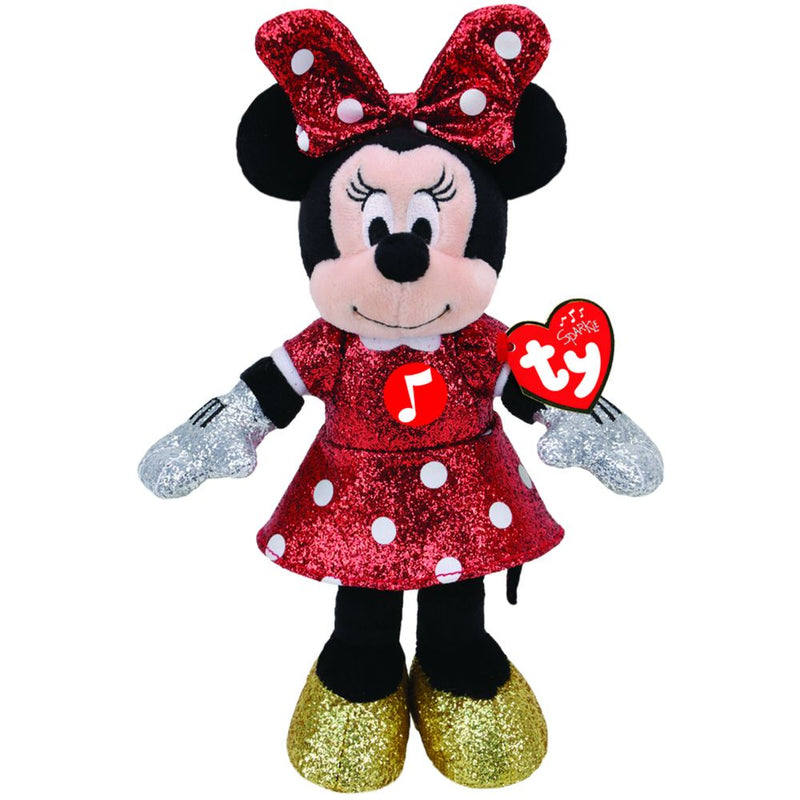 TY Disney صغير Sparkle أحمر مع Sound Medium
