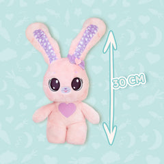 Peekapets Bunny Plush Pink Violet