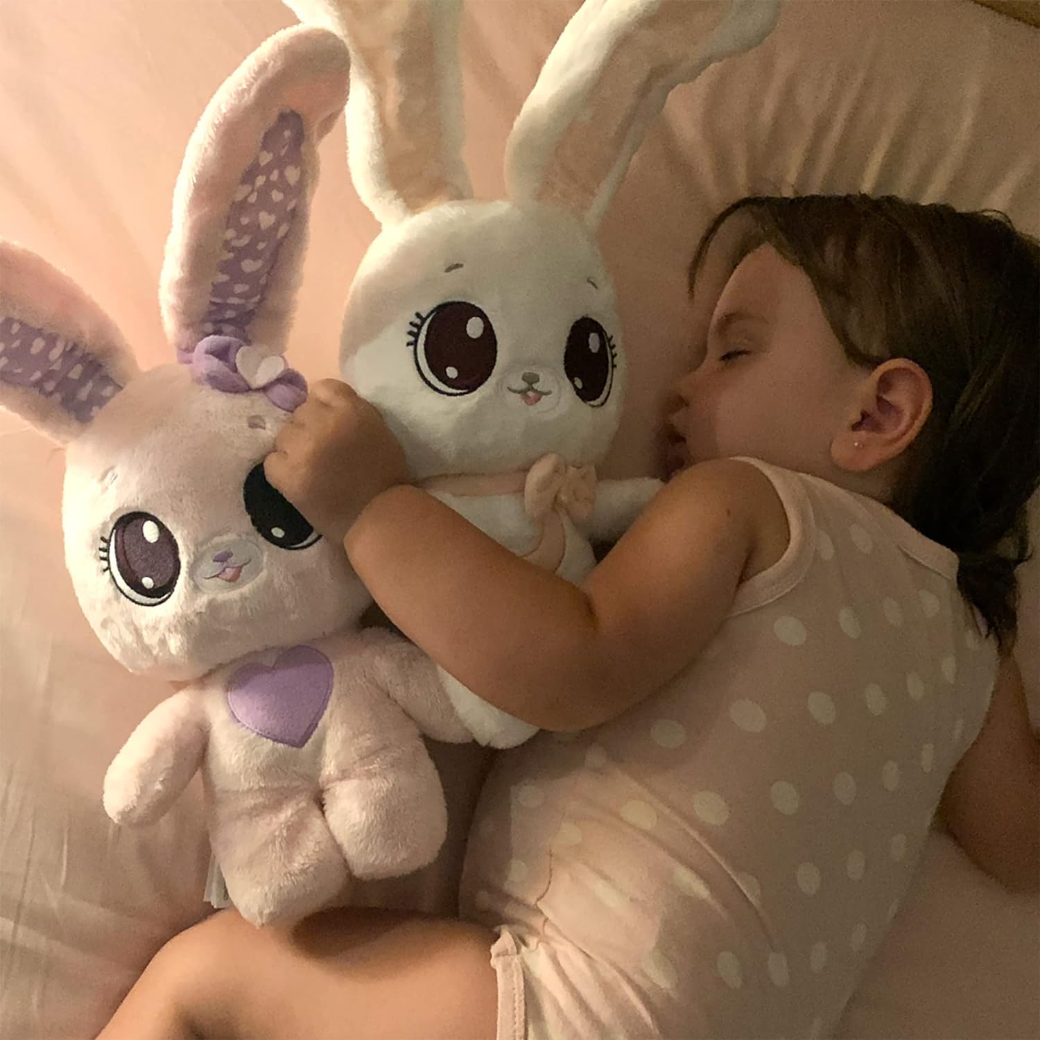 Peekapets Bunny Plush Pink Violet