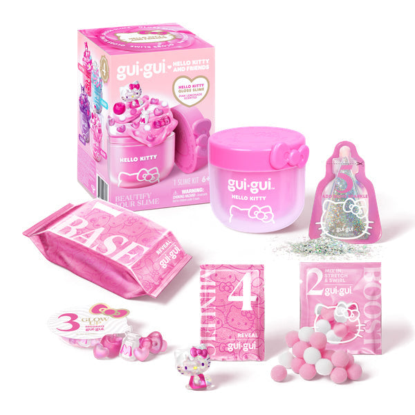 Gui Gui Hello Kitty & Friends Surprise سلايم Single Pack for Kids, متنوع - تباع بالقطعة (Random Selection)