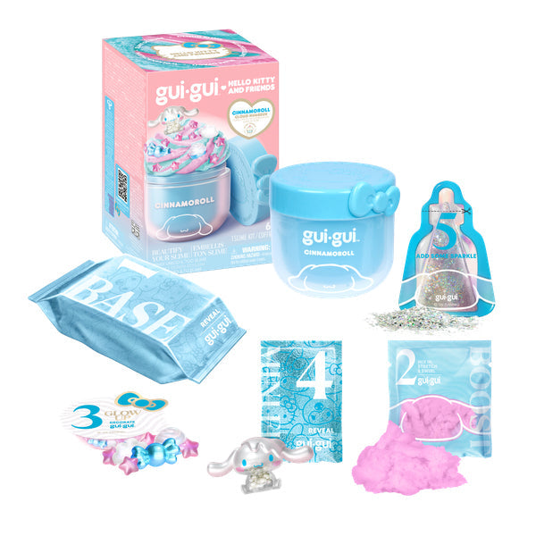Gui Gui Hello Kitty & Friends Surprise سلايم Single Pack for Kids, متنوع - تباع بالقطعة (Random Selection)