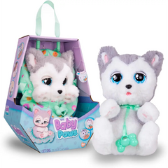 Baby Paws Husky Adorable Plsh Puppy  Battery Operated