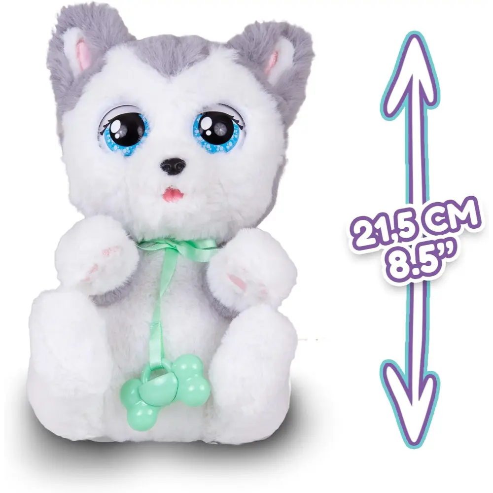 Baby Paws Husky Adorable Plsh Puppy  Battery Operated