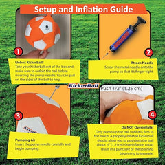 Kickerball Blue Curve & Swerve Soccer Ball Size 4 Trick Shot Training Football for Kids & Adults
