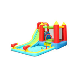 Happy Hop Jump & Splash Double Blaster Inflatable Water Slide for Kids - 400x300x220cm
