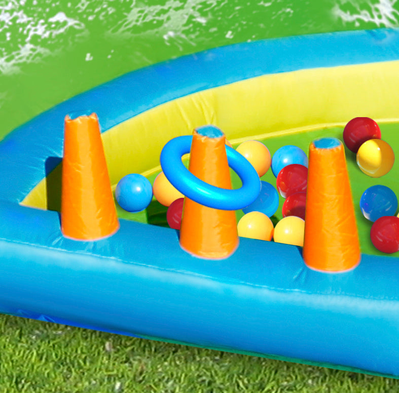 Happy Hop The Oasis ٧-in-١ Inflatable Playground ٤٣٠x٣٧٥x٢٠٥cm