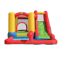 Happy Hop Jump & Splash Adventure Zone With Cannon Inflatable Bouncer