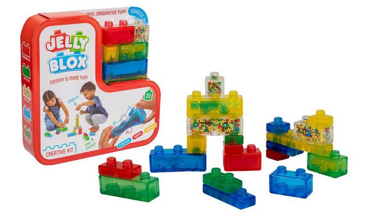 Jelly Blox Creative Kit Sensory Building Blocks Set for Kids