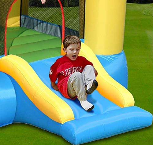 Happy Bouncy Castle with Slide 253x200x160cm