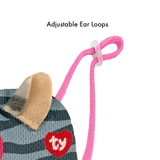 TY Beanie Boos Kiki Cat Reusable Washable Face Mask -Grey, Cute Cat Design for Kids