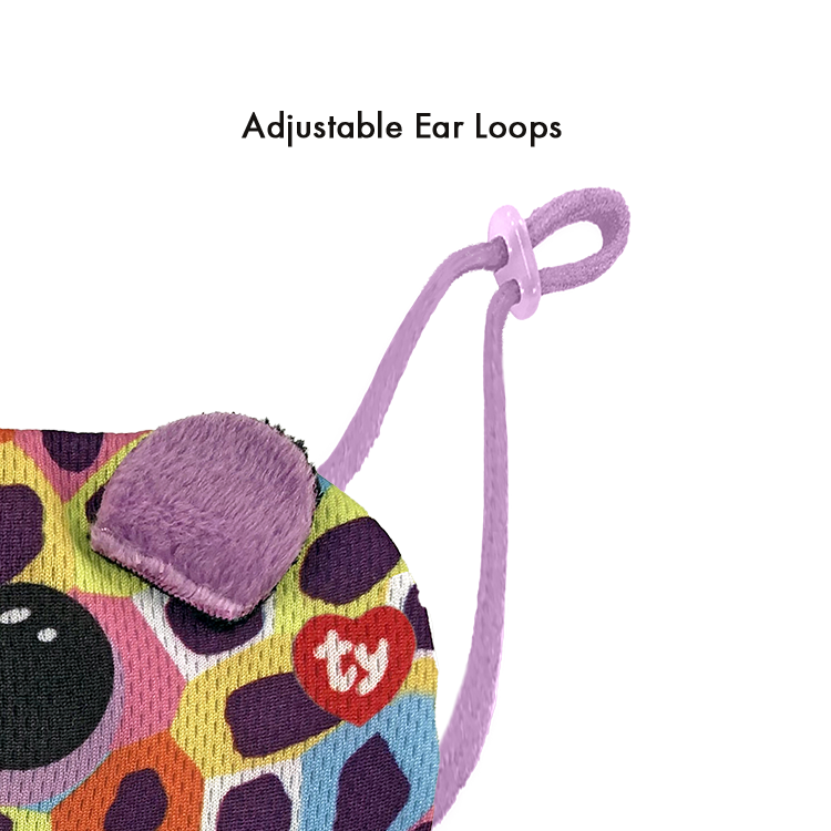 TY Giselle Leopard Reusable Washable Mask - Multicolor