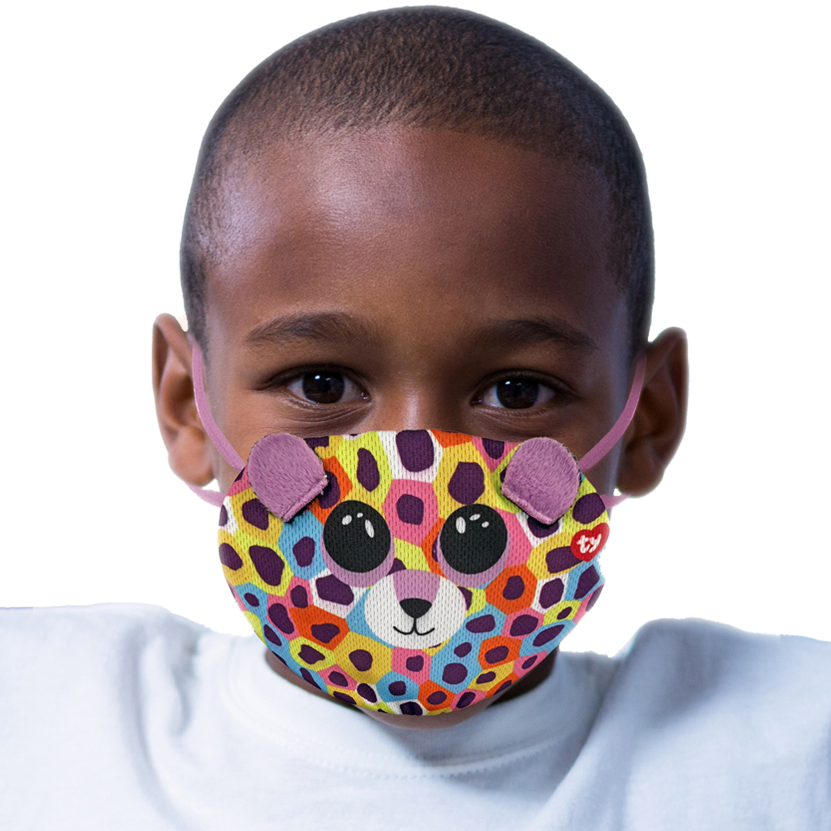 TY Giselle Leopard Reusable Washable Mask - Multicolor