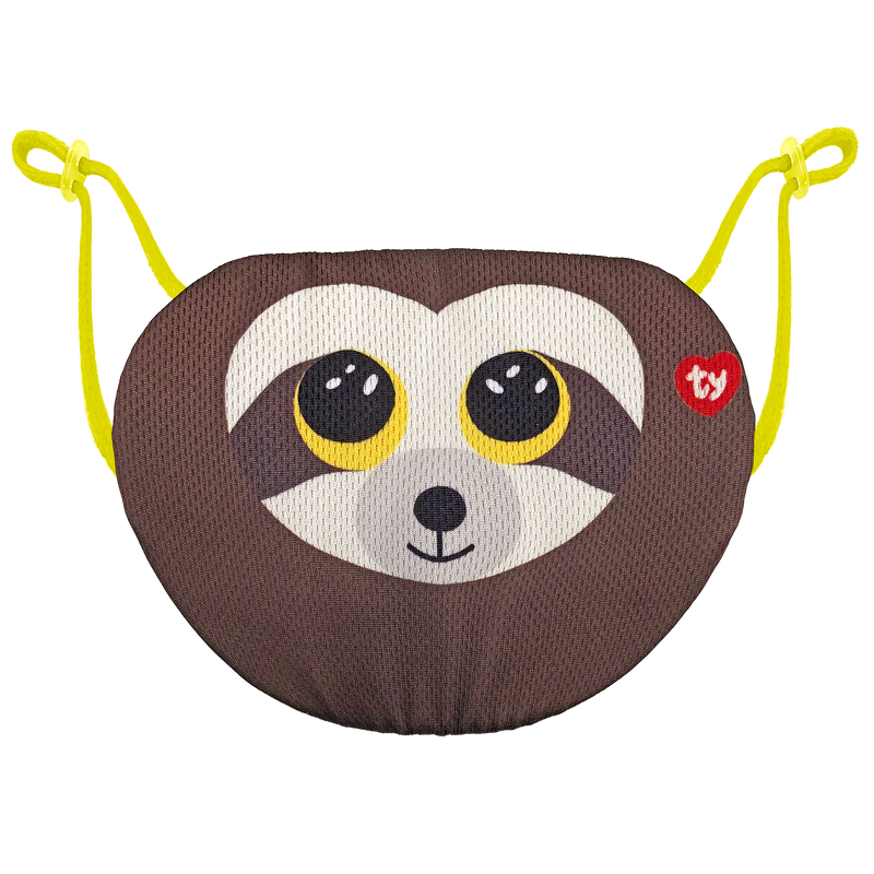 TY Dangler Sloth Reusable Washable Mask - Brown