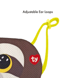 TY Dangler Sloth Reusable Washable Mask - Brown