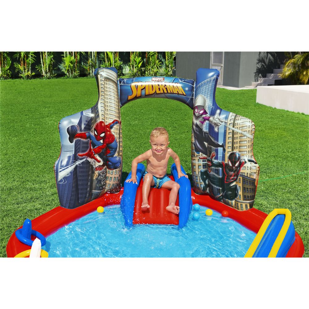Spiderman Inflatable Play Center 2.11 m x 2.06 m x 1.27 m