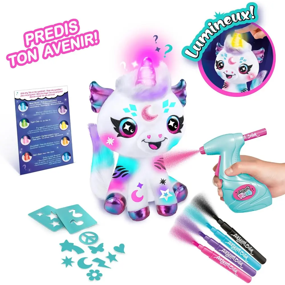 Airbrush Plush - Cosmic Unicorn Battery Operated