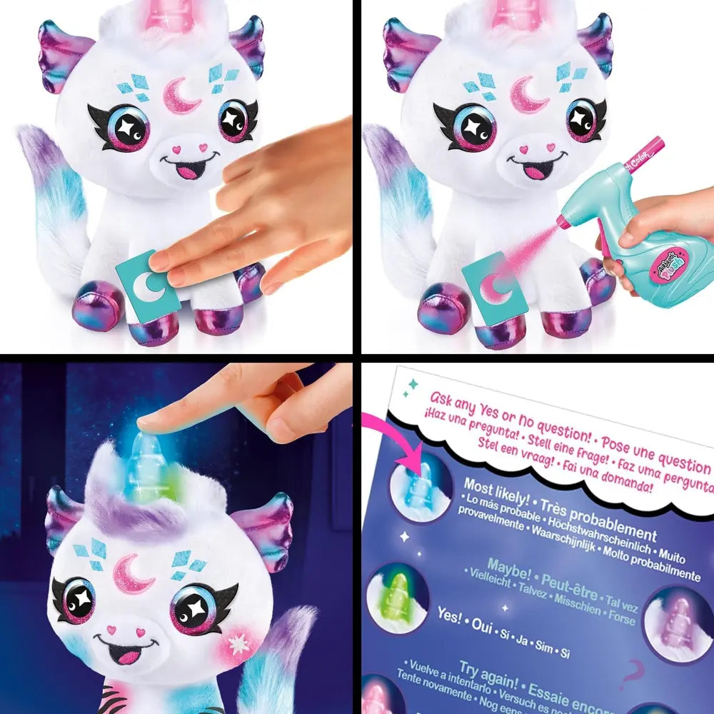 Airbrush Plush - Cosmic Unicorn Battery Operated
