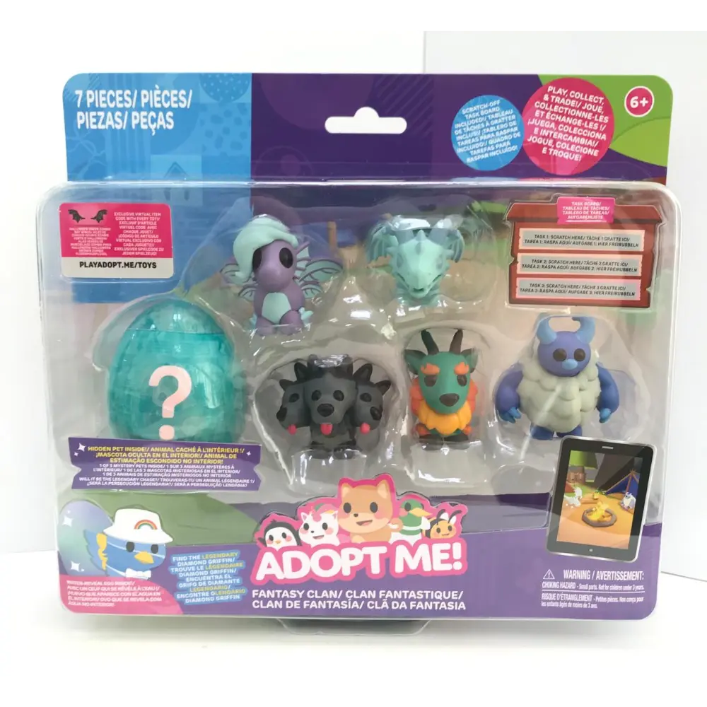 Adoptme Pets Figure Multi 6pack 2Inch 2Asst