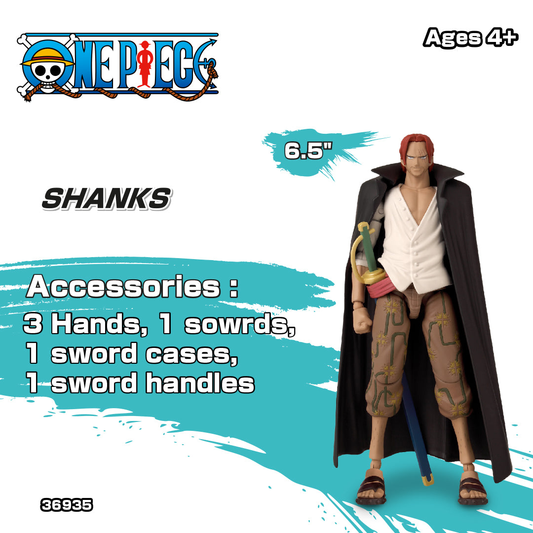 One Piece Shanks 6.5Inch Anime Figures
