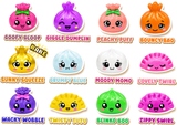 Premium Dumplings Medium 5.5cm Squishy Sensory Fidget Toy for Kids - Assorted Colors