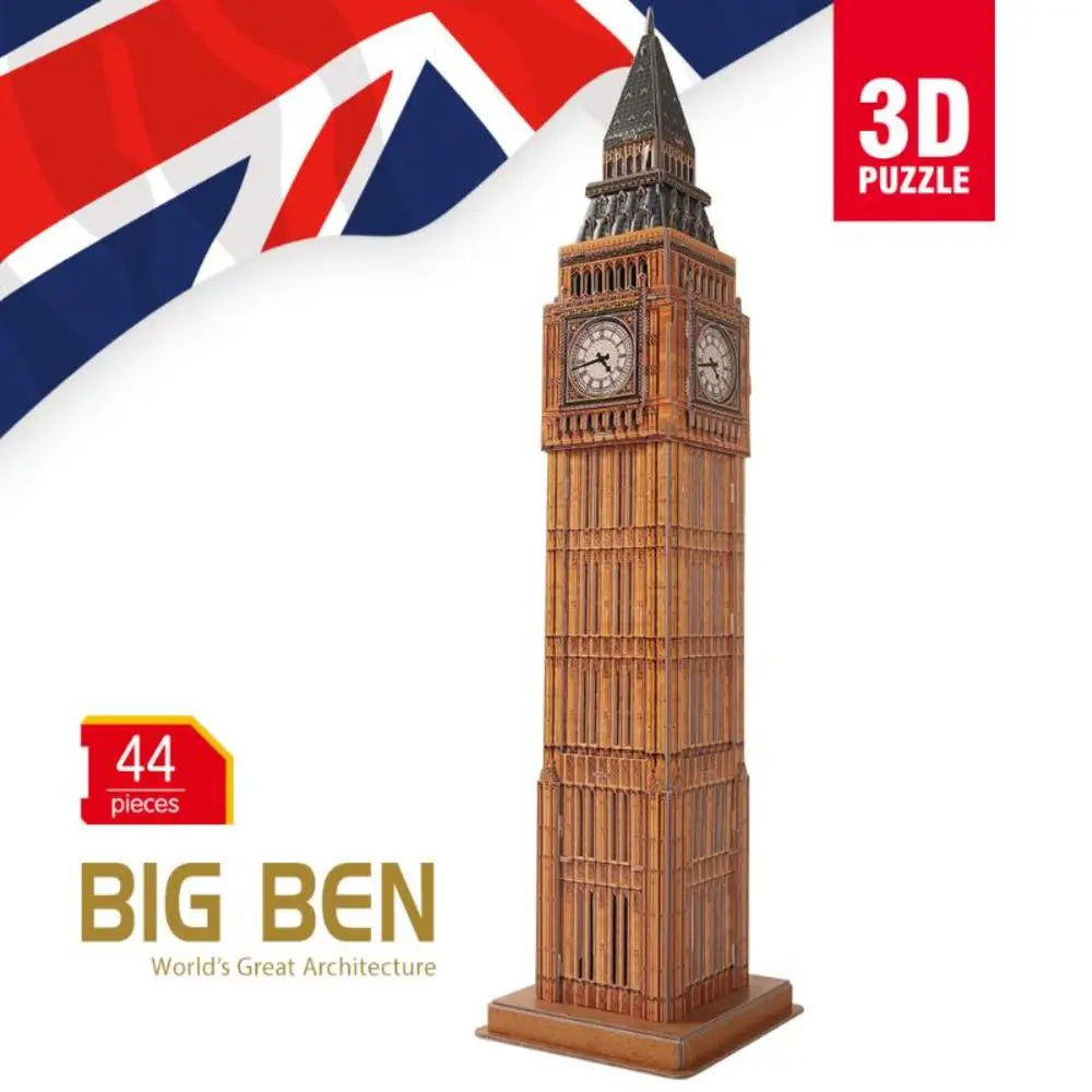 3D PUZZLE BIG BEN LONDON 44-PIECE