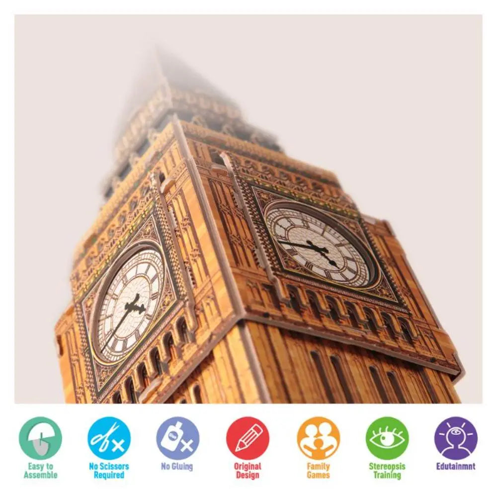 3D PUZZLE BIG BEN LONDON 44-PIECE